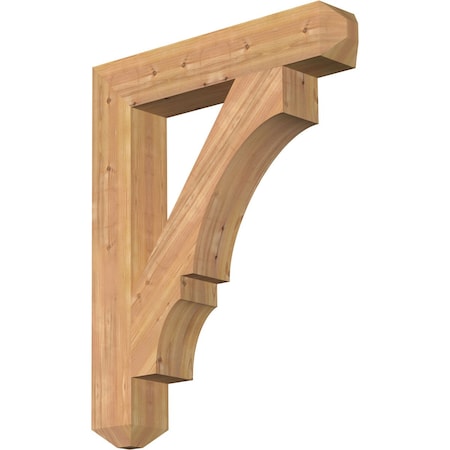 Ekena Millwork Balboa Craftsman Smooth Bracket, Western Red Cedar, 5 1/2"W x 32"D x 40"H BKT06X32X40BOA04SWR